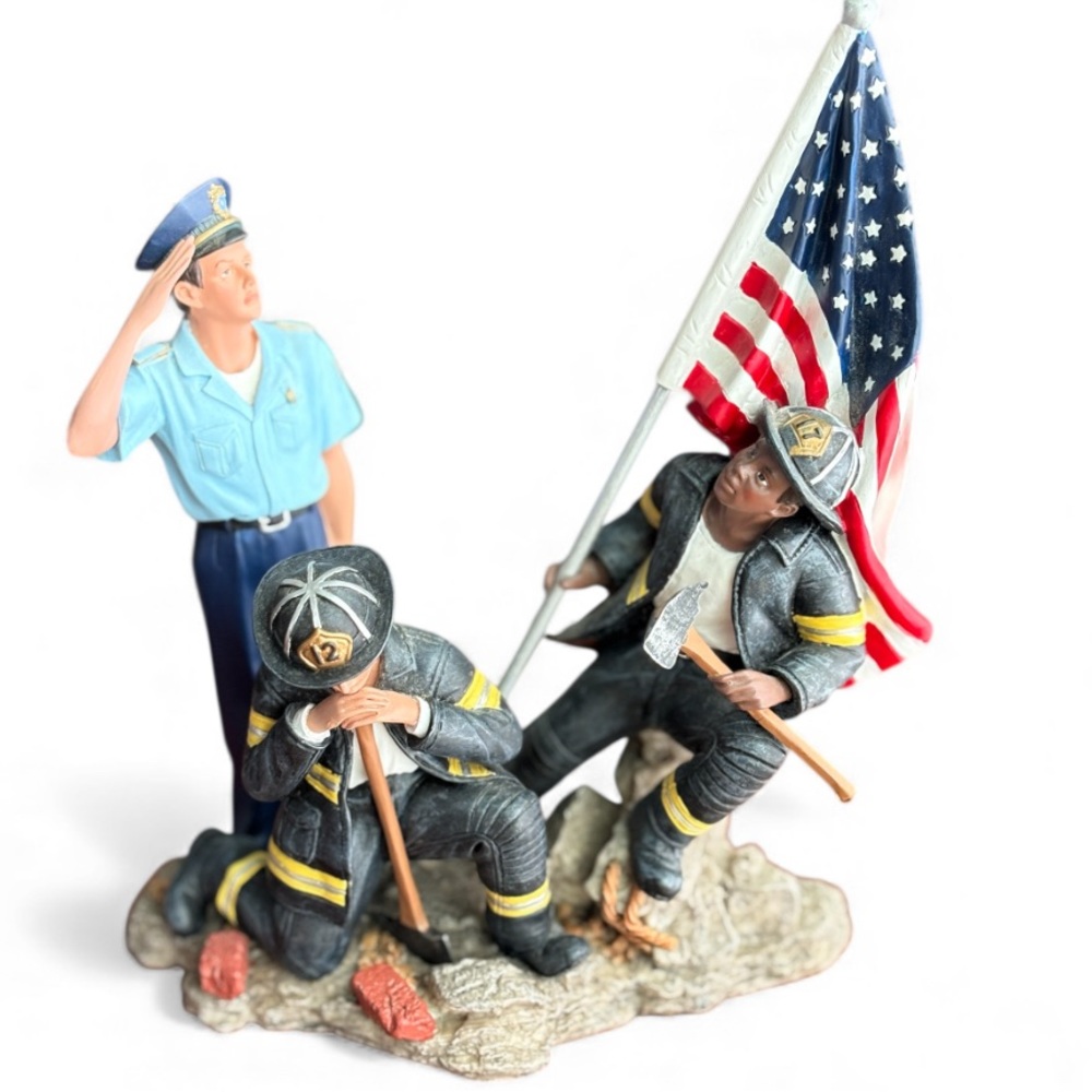 Home Interiors Figurine Statue A Hero’s Salute 9/11 A Pocketful of Hope